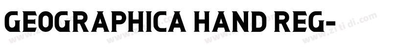 Geographica Hand Reg字体转换